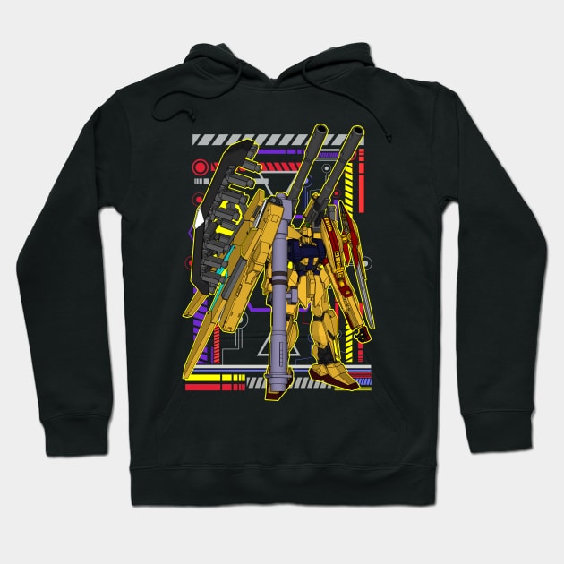 The MSN-00100 (MSN-100, MSN-001) Hyaku Shiki Hoodie by gblackid